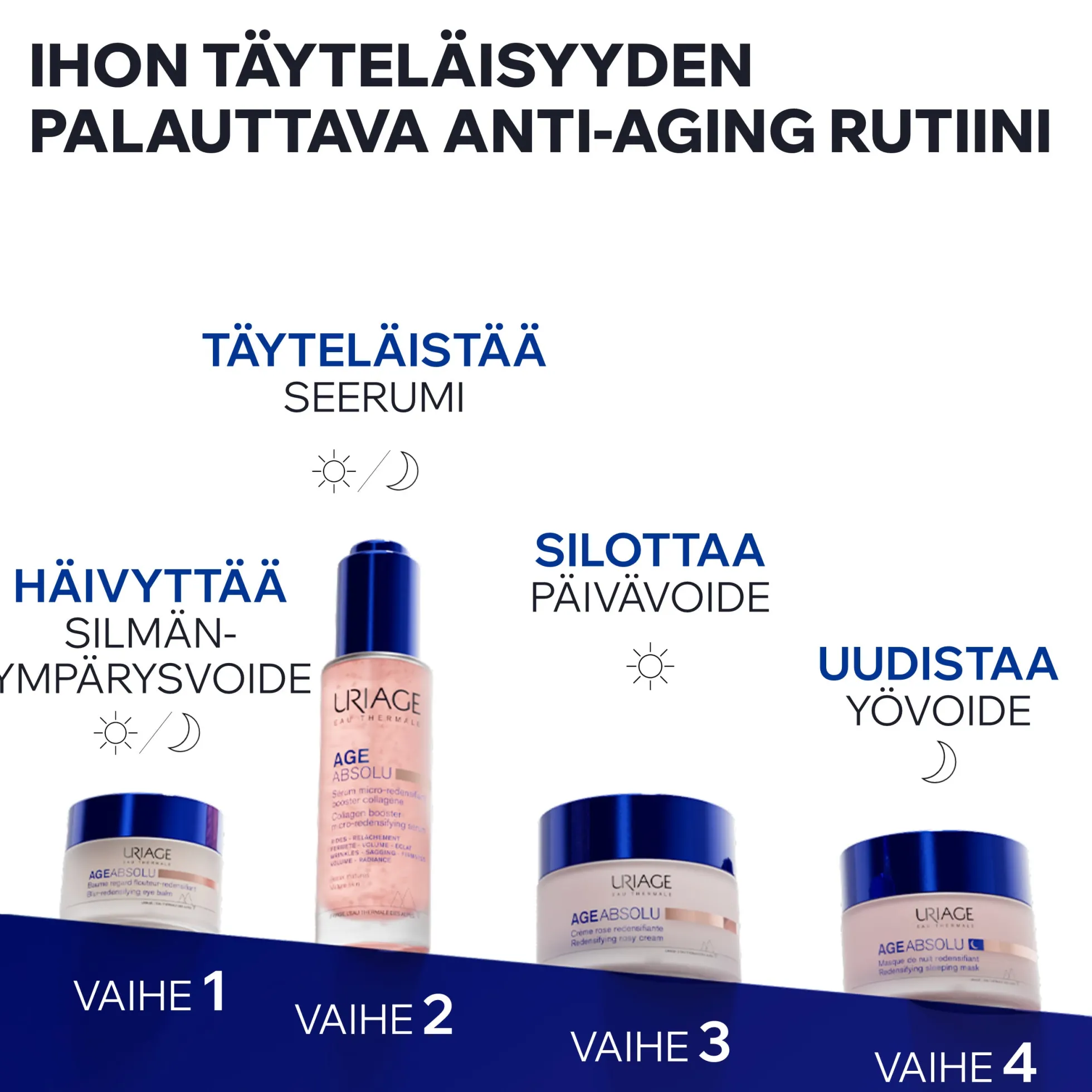 Uriage Age Absolu Blur-Redensifying Eye Balm kiinteyttävä silmänympärysvoide 15ml