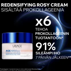 Uriage Age Absolu Redensifying Rosy Cream heleyttävä päivävoide 50ml