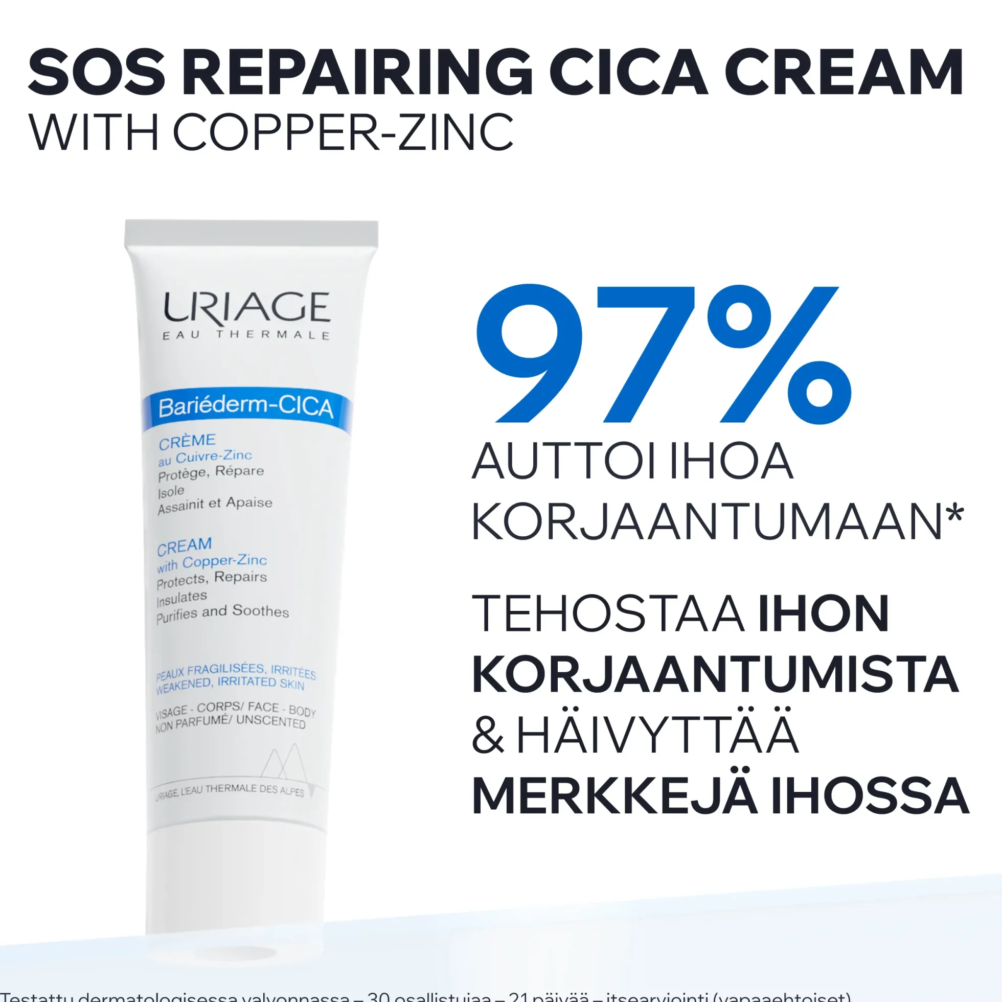Uriage Bariederm Cica Cream with Copper-Zinc