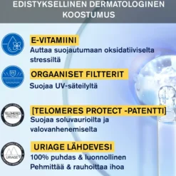 Uriage Bariesun 100 Extreme Protective Fluid SPF50+ aurinkosuojavoide herkälle iholle