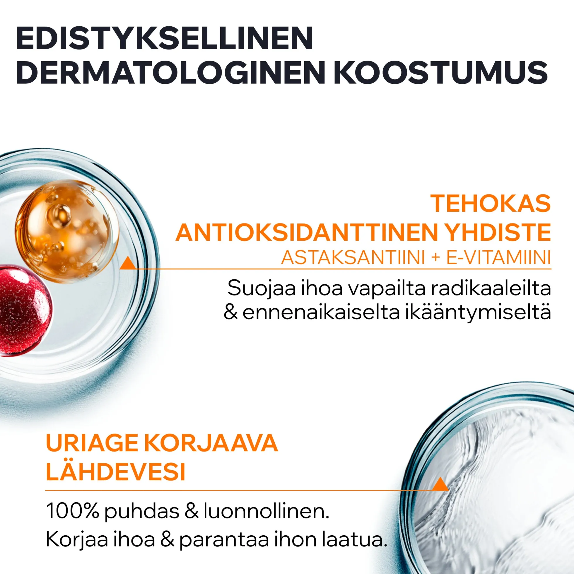 Uriage Bariesun SPF50+ Fresh Sun Water vesimäinen aurinkosuojasuihke