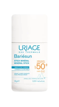 Uriage Bariesun SPF50+ Mineral Stick fysikaalinen aurinkosuojapuikko
