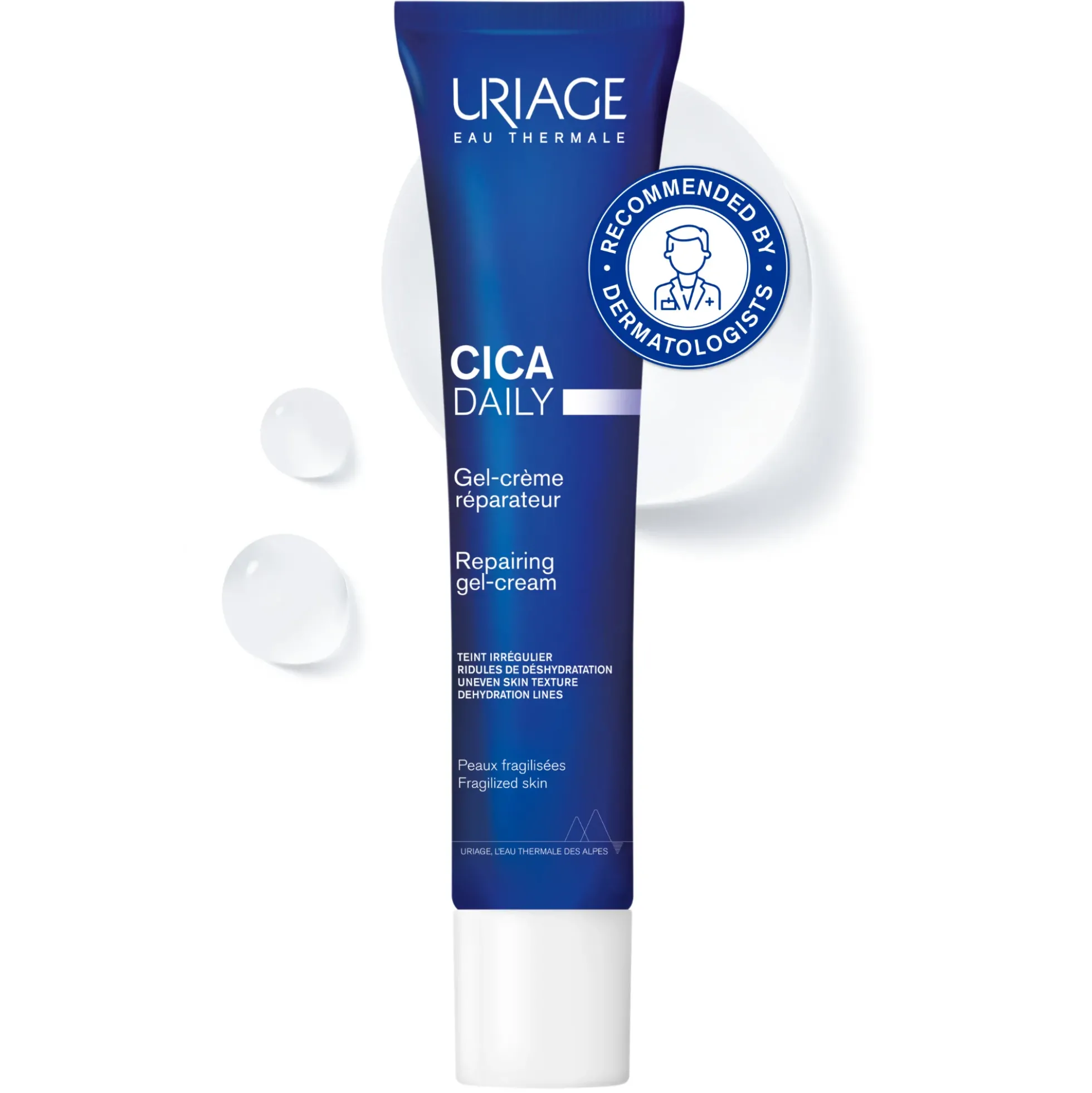 Uriage Cica Daily Repairing Gel-Cream korjaava geelivoide