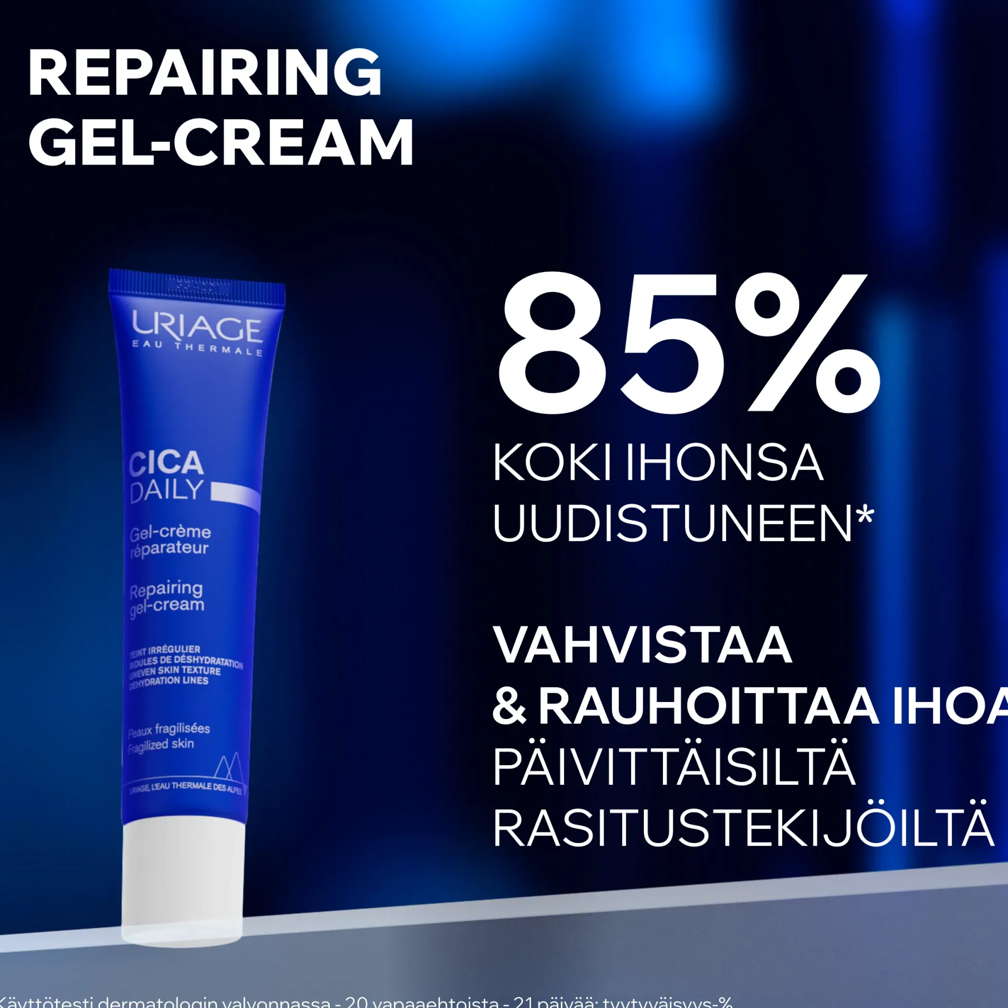 Uriage Cica Daily Repairing Gel-Cream korjaava geelivoide