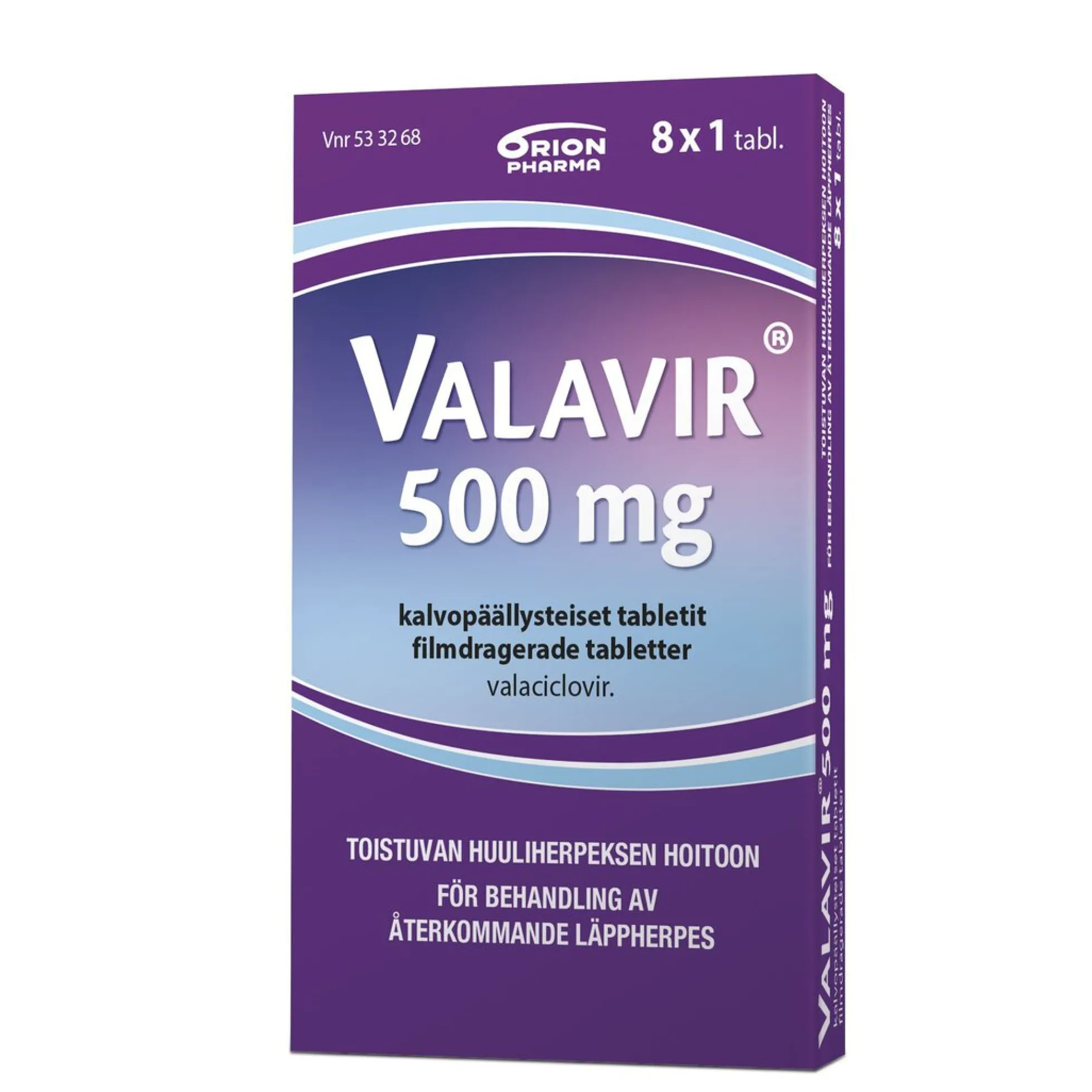 VALAVIR 500 mg 8 kpl