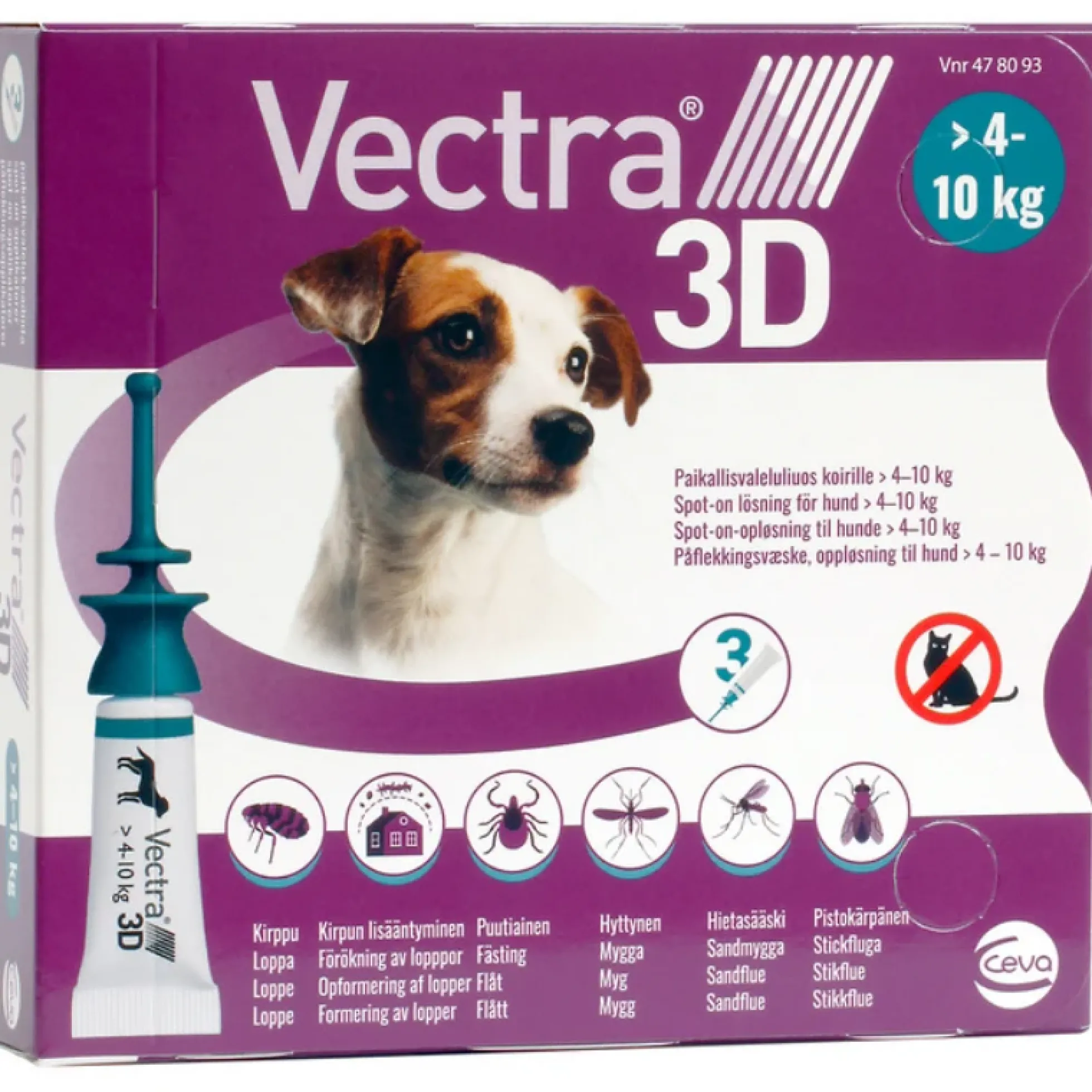 Vectra 3D paikallisvaleluliuos koirille