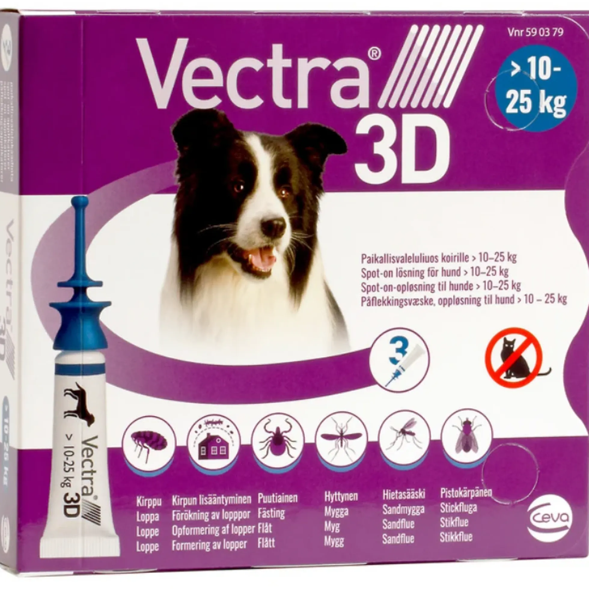 Vectra 3D paikallisvaleluliuos koirille