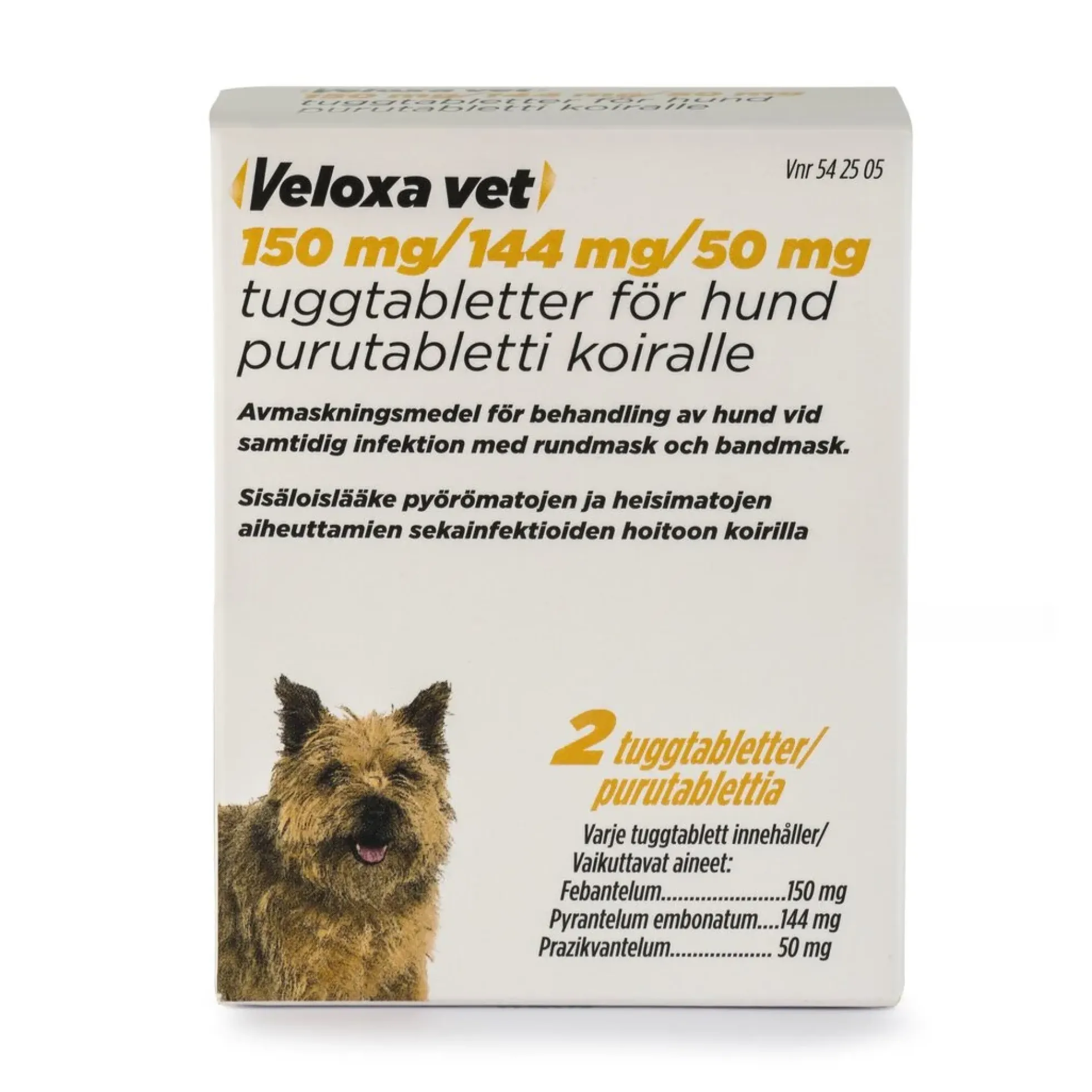 VELOXA VET 150/144/50 mg matolääke koirille 2/8 tablettia