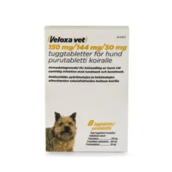 VELOXA VET 150/144/50 mg matolääke koirille 2/8 tablettia