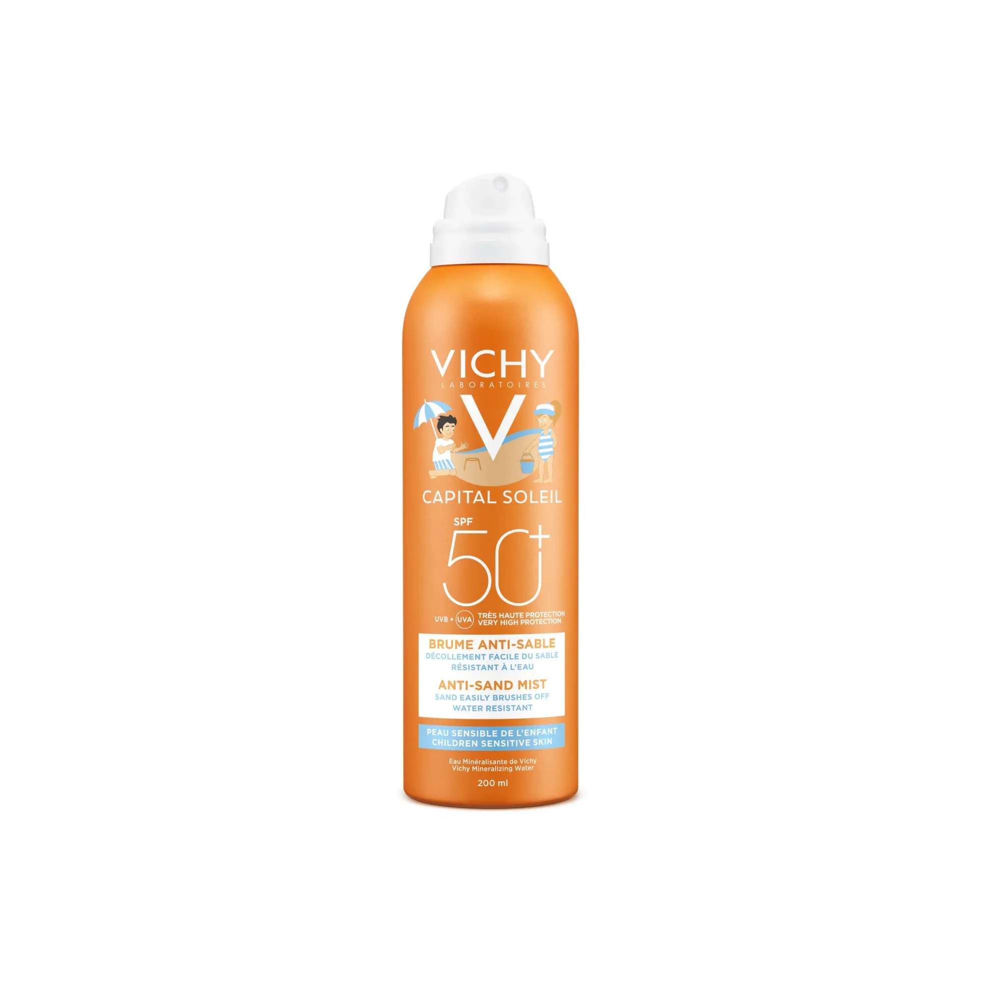 Vichy Capital Soleil Anti-Sand suihke lapset SPF50+ 200 ml