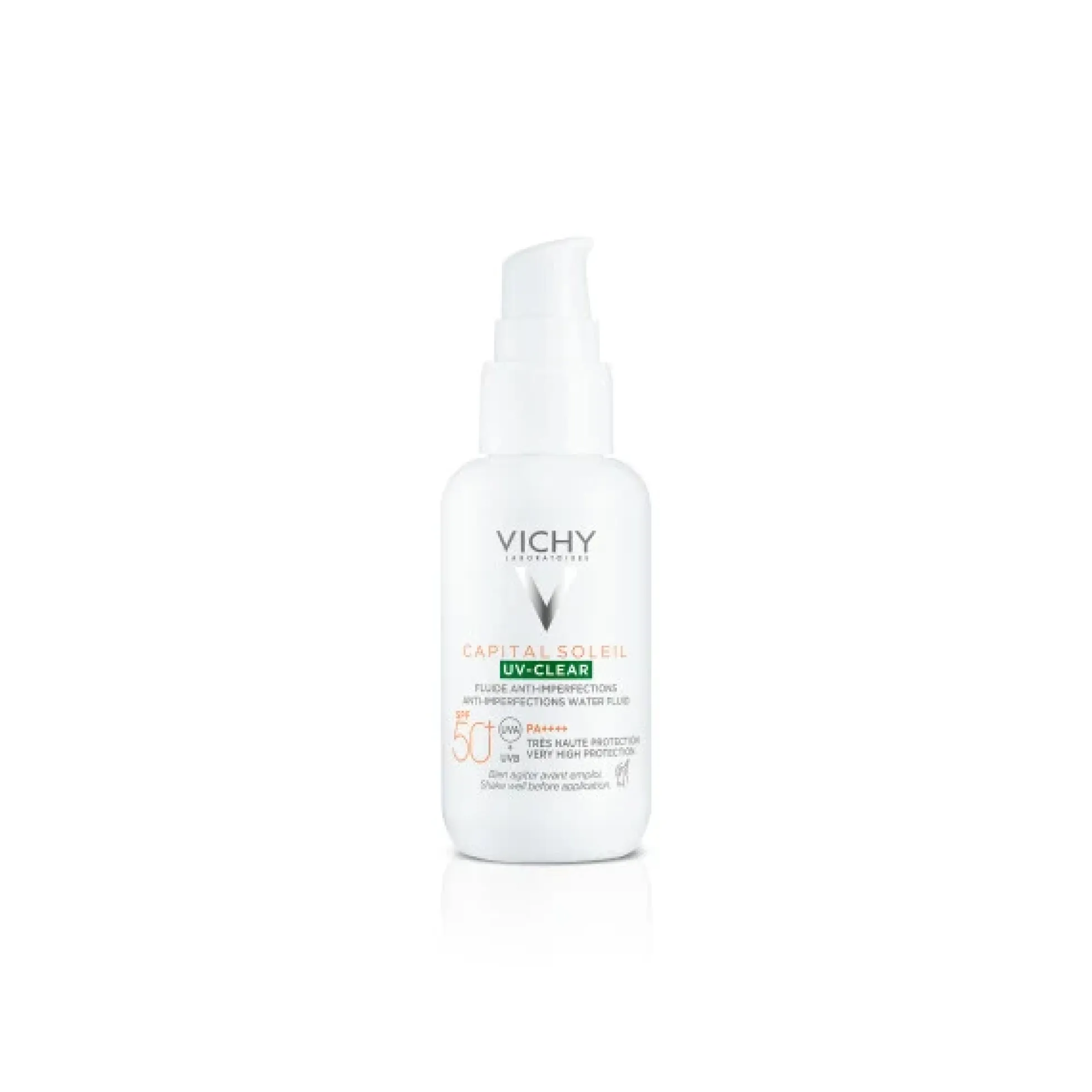 Vichy Capital Soleil UV-Clear SPF50+ aurinkosuojavoide rasvoittuvalle iholle