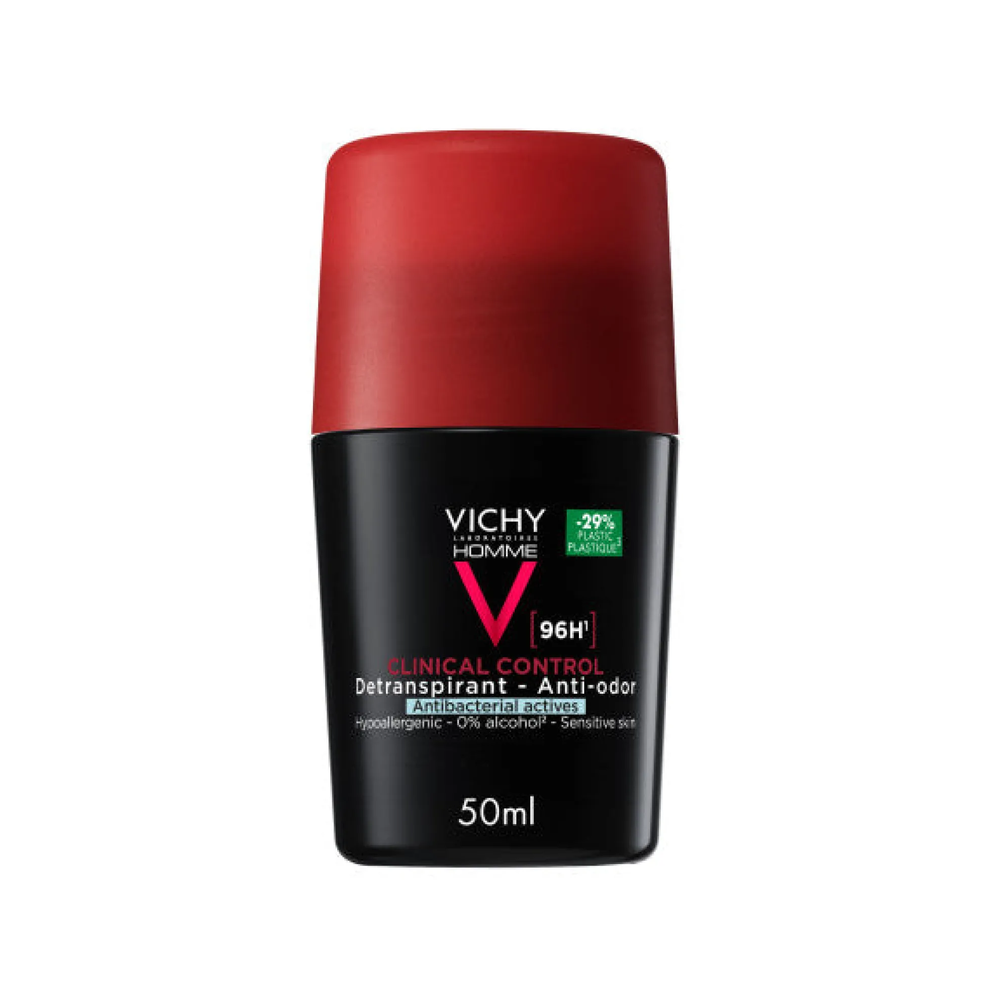 Vichy Clinical Control 96H Antiperspirant Roll-on - antiperspirantti voimakkaaseen hikoiluun miehille