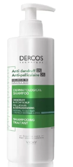 Vichy Dercos Anti-dandruff hilseshampoo normaaleille ja rasvoittuville hiuksille
