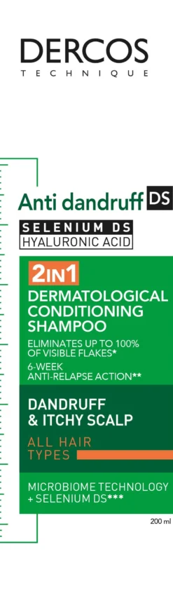 Vichy Dercos Technique 2-in-1 hilseshampoo + hoitoaine