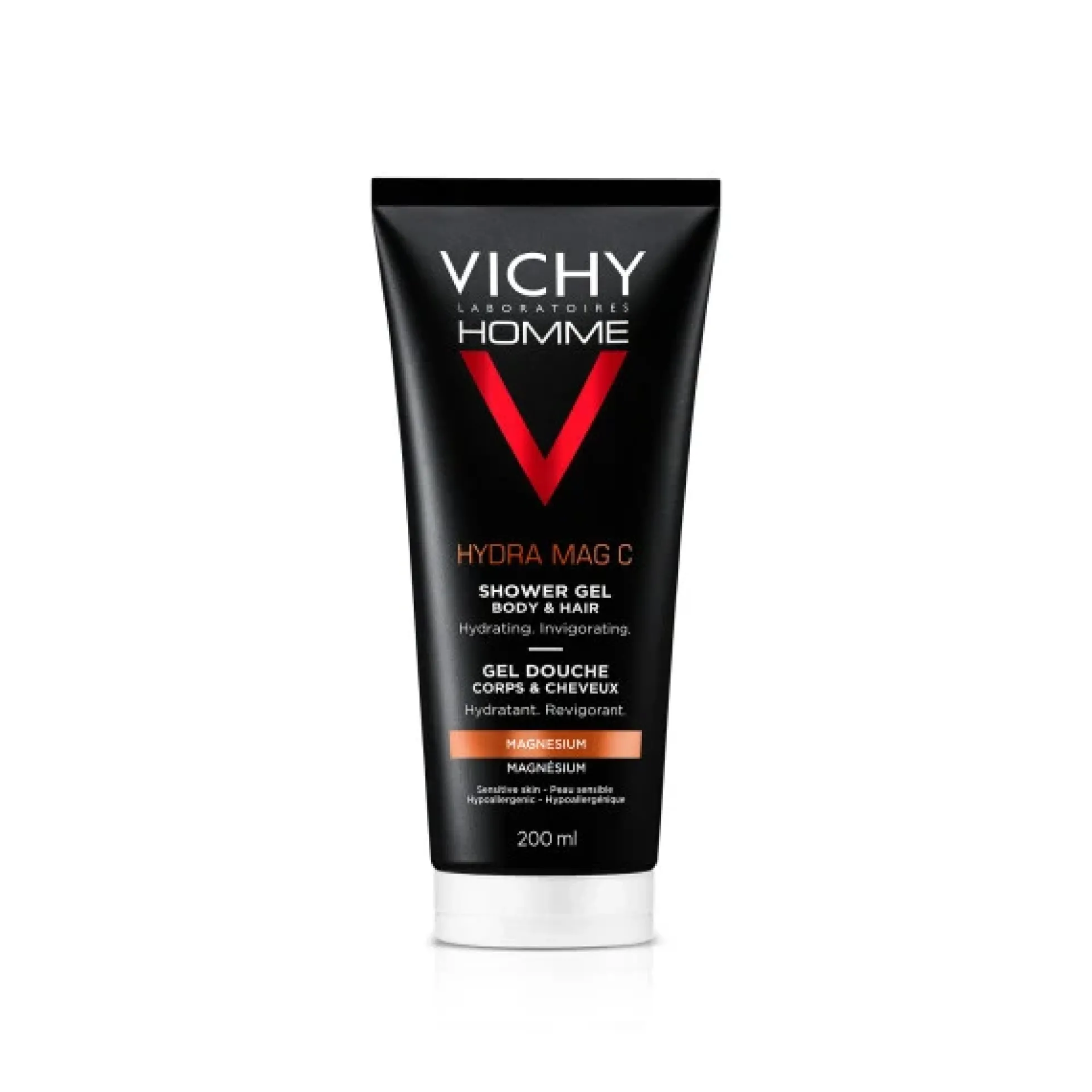 Vichy Homme Hydra Mag-C Invigorating Hydrating suihkugeeli miehille