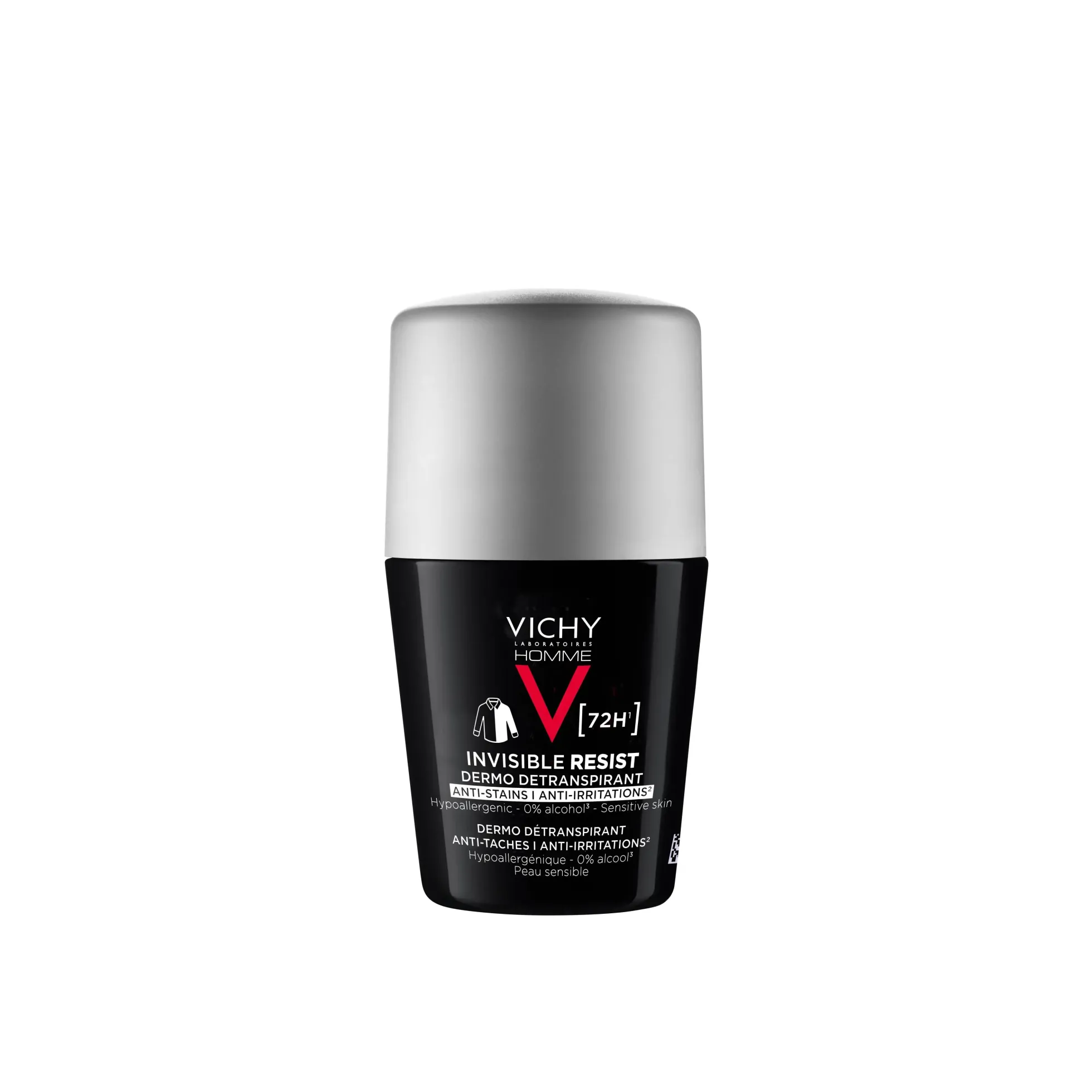 Vichy Homme Invisible Resist 72H Anti-Stain Roll-on - tahraamaton antiperspirantti miehille