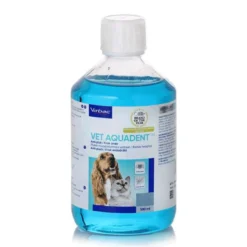Virbac Vet Aquadent Fr3sh 500 ml -kissojen ja koirien hampaiden ja suun hoitoon
