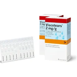 VISCOTEARS 2 mg/g silmägeeli -eri kokoja
