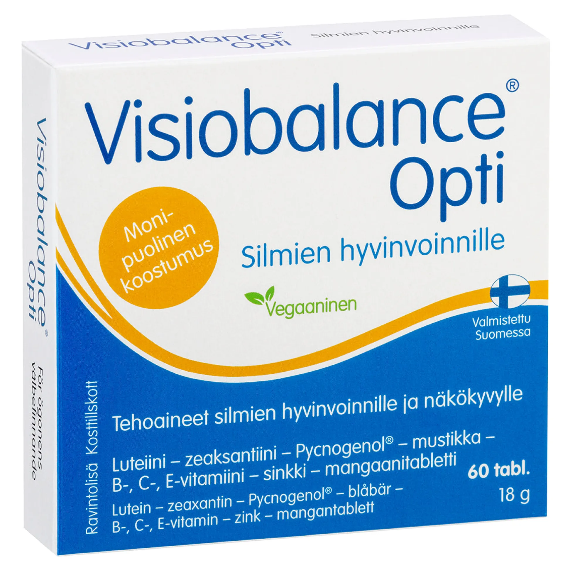 VISIOBALANCE OPTI -silmien hyvinvoinnille 40 kaps.