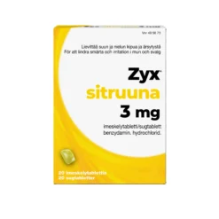 Zyx sitruuna 3 mg imeskelytabletti